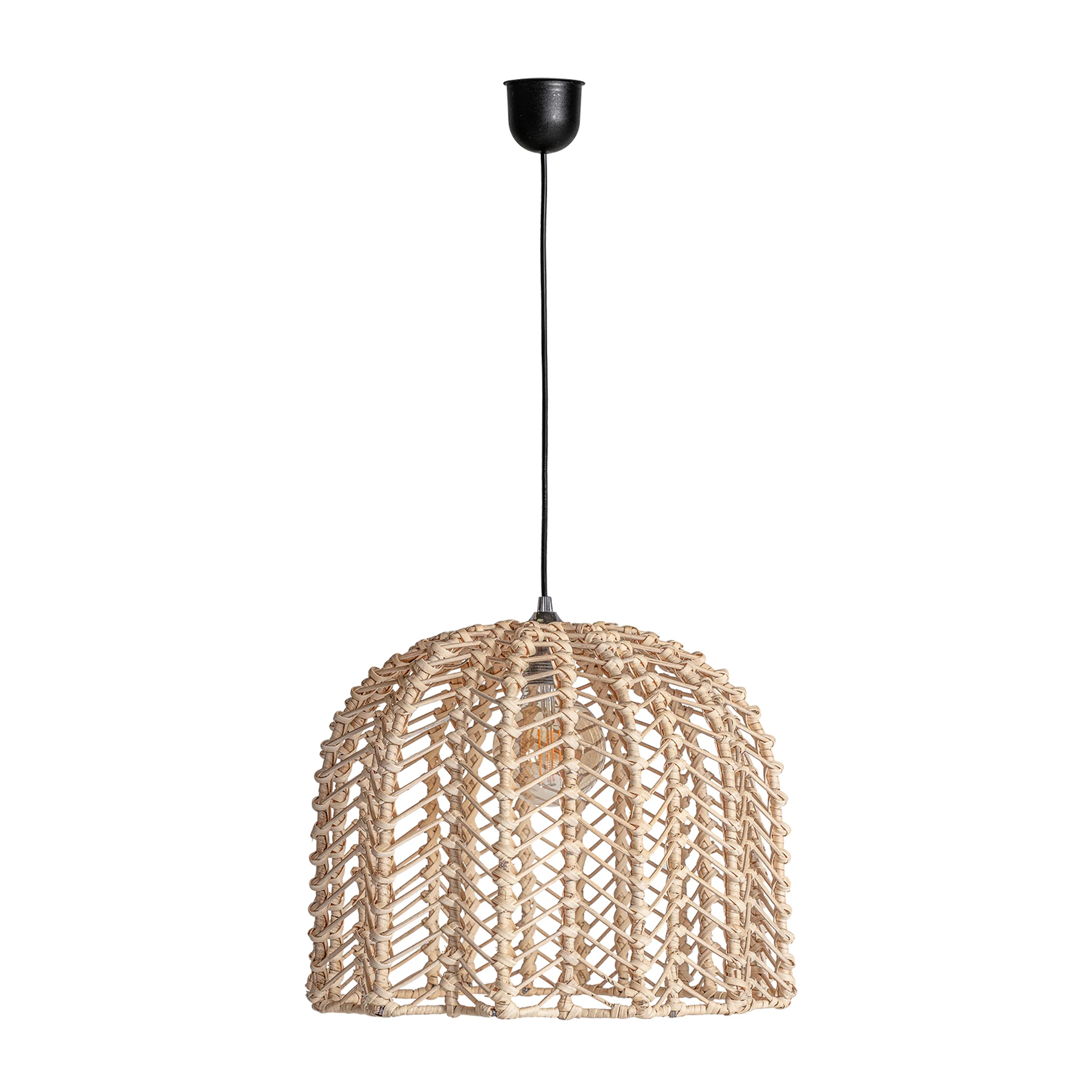 Lampa de tavan plisata din ratan VicalHome 29932 [4]