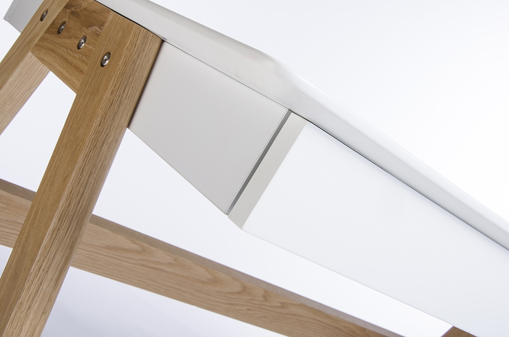Birou Riva 120x70x75 cm, MDF Alb Mat - King Home [4]