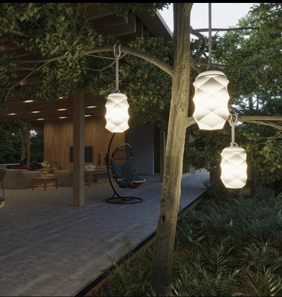 Lampă Portabilă Bita 17,5x17,5x30 cm, Bej - New Garden [3]