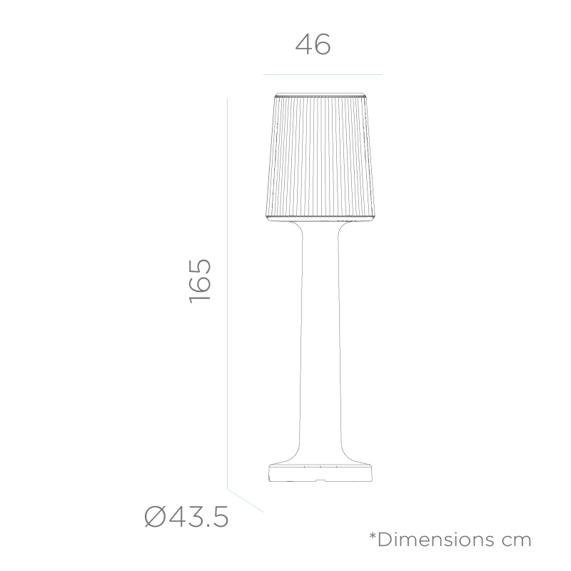 Lampă de Grădină Carmen 44x44x165 cm, Polietilen, Protecție IP54 - New Garden [7]