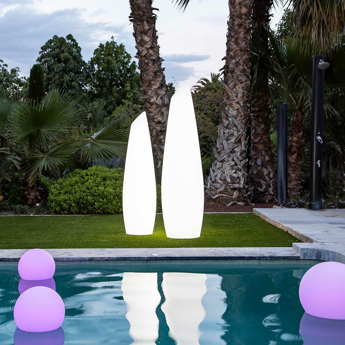 Produse - Lampă de Grădină Fredo 38x38x140 cm, Protecție IP54 - New Garden