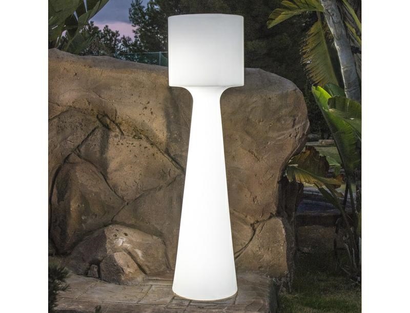 Produse - Lampă de Grădină Grace 37,5x37,5x140 cm, Alb, Protecție IP54 - New Garden