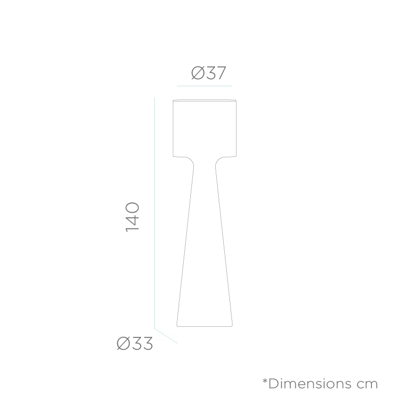 Lampă de Grădină Grace 37,5x37,5x140 cm, Alb, Protecție IP54 - New Garden [8]