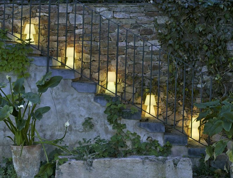 Lampă Lola 11x11x20 cm, Polietilen Alb, Protecție IP43 - New Garden [4]
