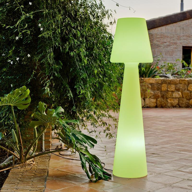 Lampă de Podea Lola 45x45x165 cm, Polietilen Alb, Protecție IP65 - New Garden [7]