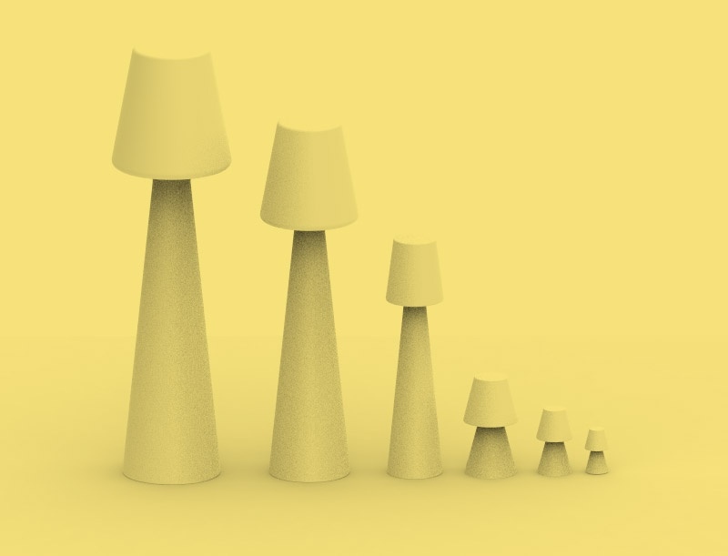 Lampa de Podea Lola 45x45x165 cm, Polietilenă, Protecție IP54 - New Garden [8]
