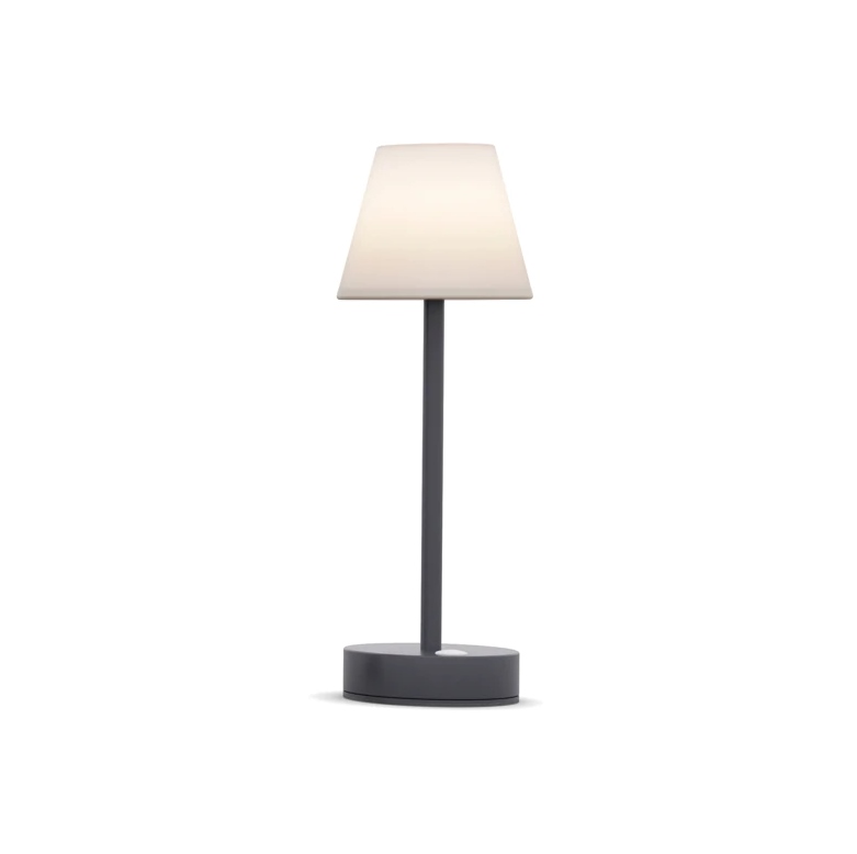 Produse - Lampă de Masă Lola Slim 30 11x11x32 cm, Metal și PP Antracit, Protecție IP44 - New Garden