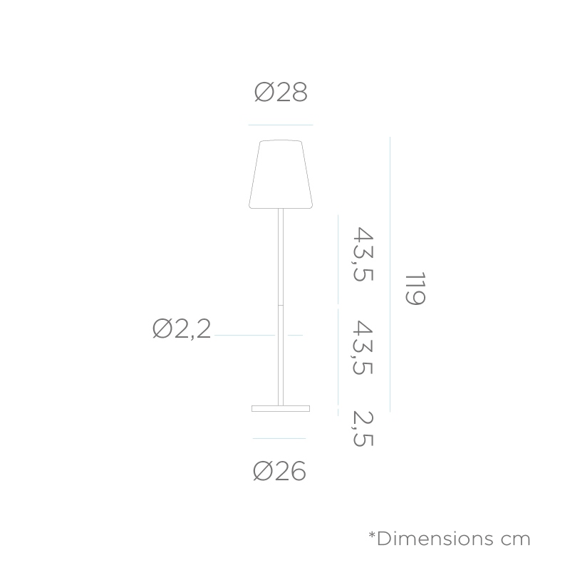 Lampă de Podea Lola Slim 120 28x28x119 cm, Antracit, Protecție IP65 - New Garden [3]