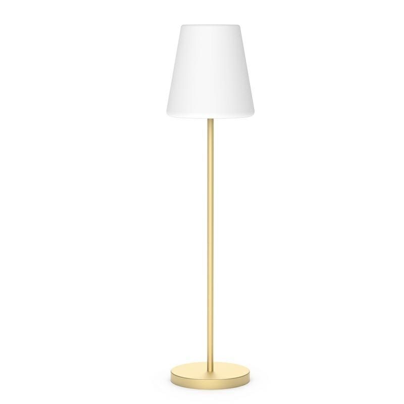 Produse - Lampă de Podea Lola Slim 180 44x44x177,2 cm, Brass, Protecție IP54 - New Garden
