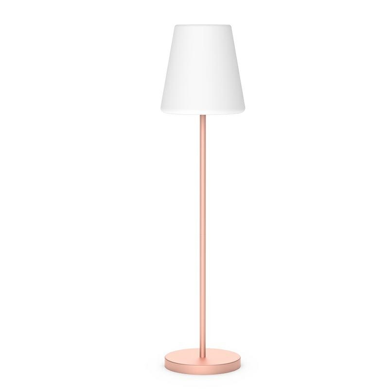 Produse - Lampă de Podea Lola Slim 180 44x44x177,2 cm, Aur Roz, Protecție IP54 - New Garden