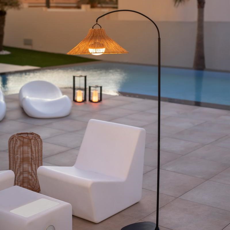 Lampa de Podea Niza 165 Battery 40x73x167 cm, Negru, Protecție IP54 - New Garden [5]