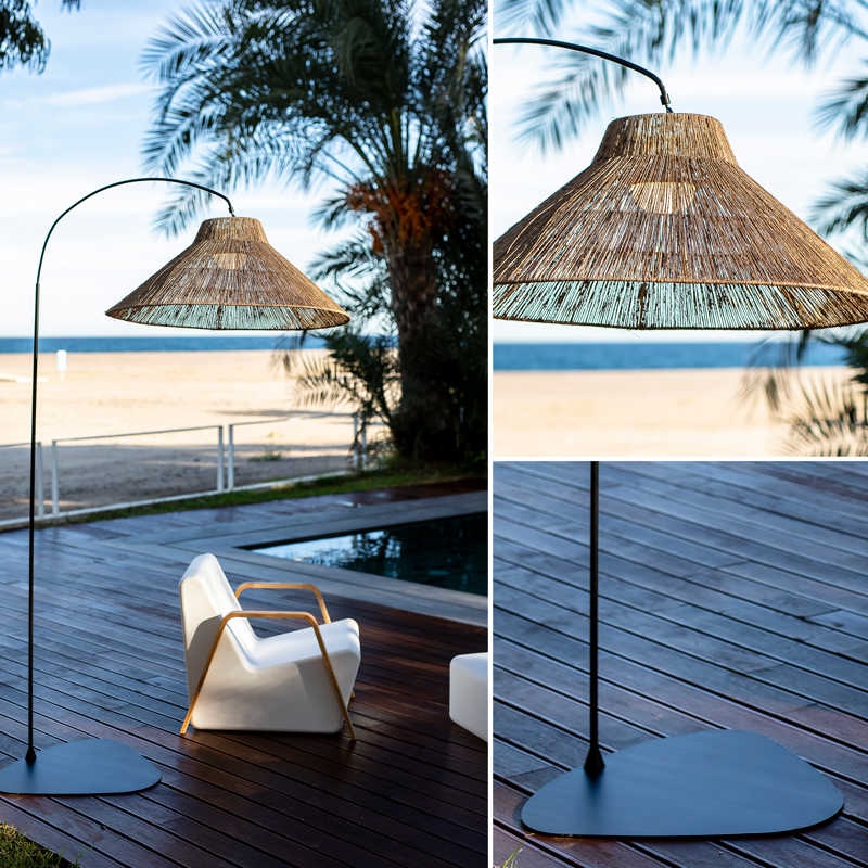 Lampă de Podea Niza 80x155x230 cm, Metal Negru, Protecție IP54 - New Garden [2]