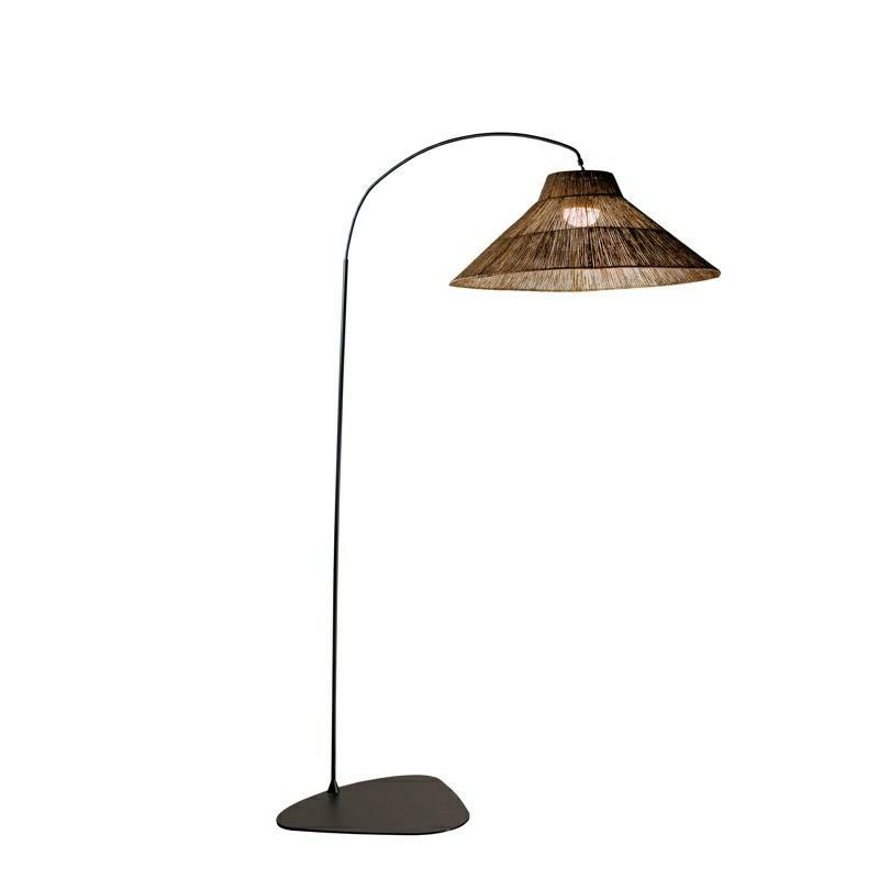 Produse - Lampă de Podea Niza 80x155x230 cm, Metal Negru, Protecție IP54 - New Garden
