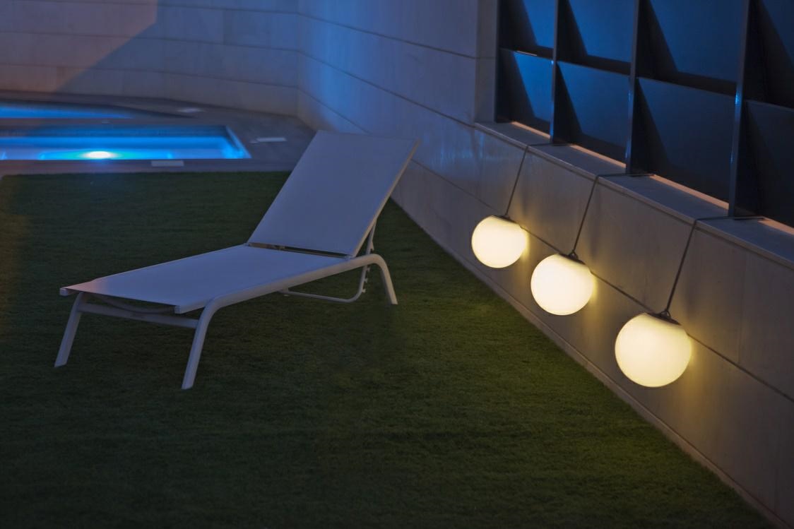 Lampă Suspendată Norai 25 Battery 24x24x24 cm, Polietilenă, Protecție IP65 - New Garden [7]