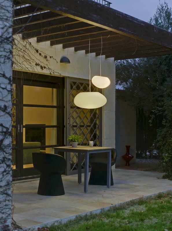 Produse - Lampa Suspendată Petra 60x44x30 cm, Polietilenă - New Garden