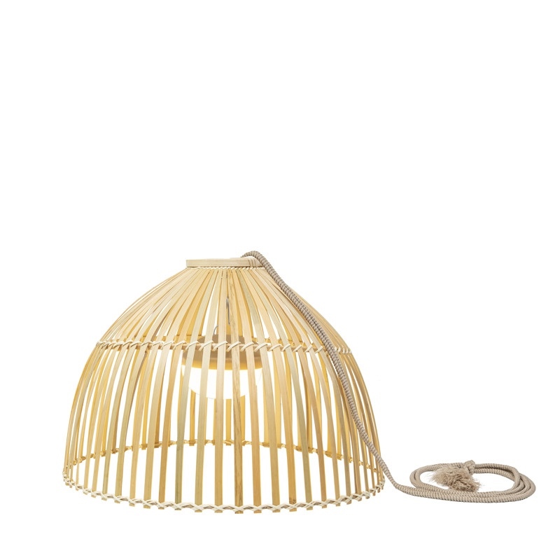 Lampă Suspendată Reona 30 Hang 43,5x43,5x30,5 cm, Fibre Naturale, Protecție IP54 - New Garden [4]