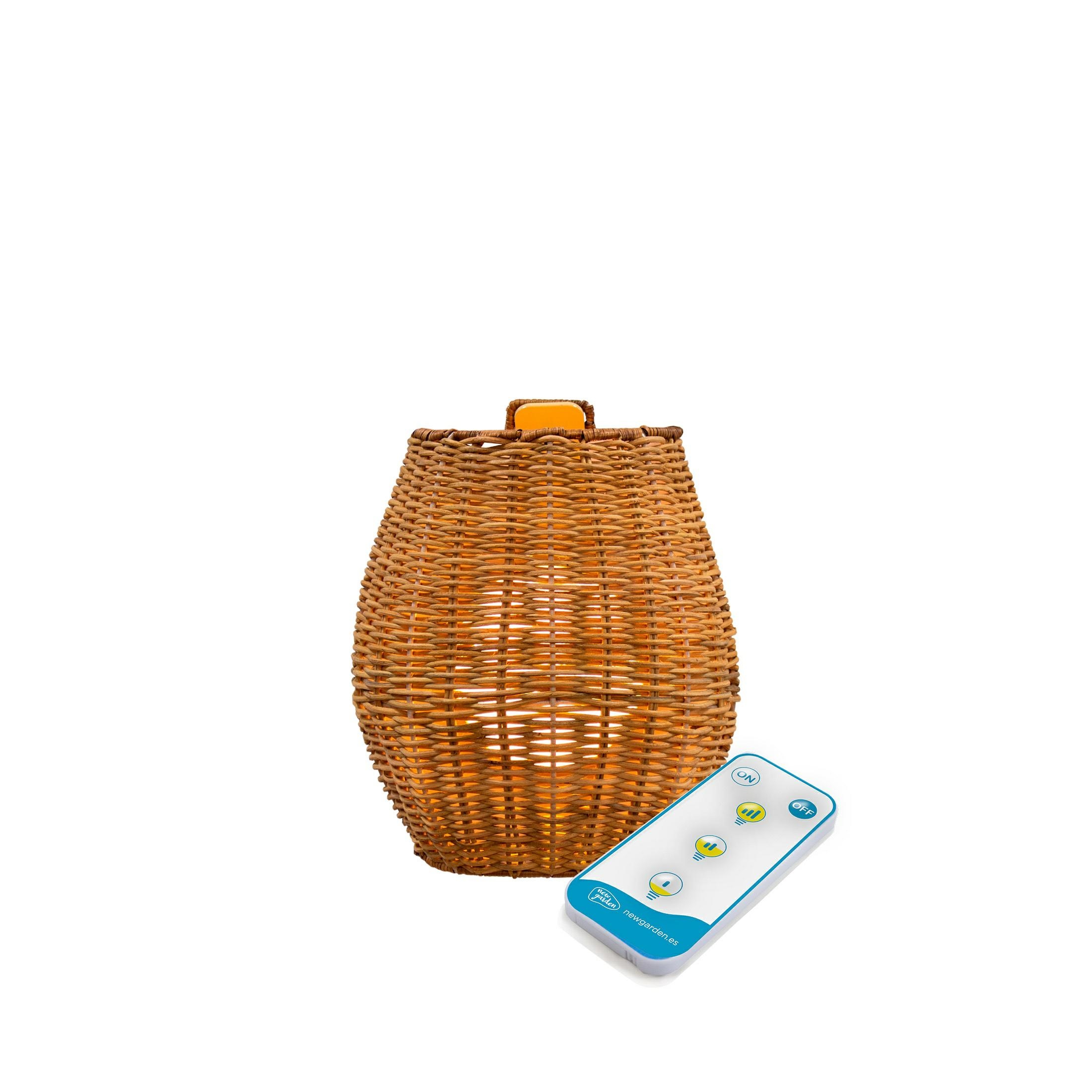 Produse - Lampă de Perete Saona 25 Wall 21x11x23 cm, Fibre Naturale, Protecție IP54 - New Garden
