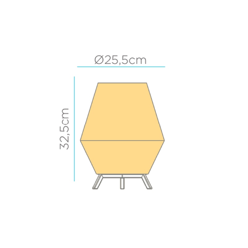 Lampă de Masă Sisine 30 Indoor 25,5x25,5x32,5 cm, Protecție IP20 - New Garden [5]