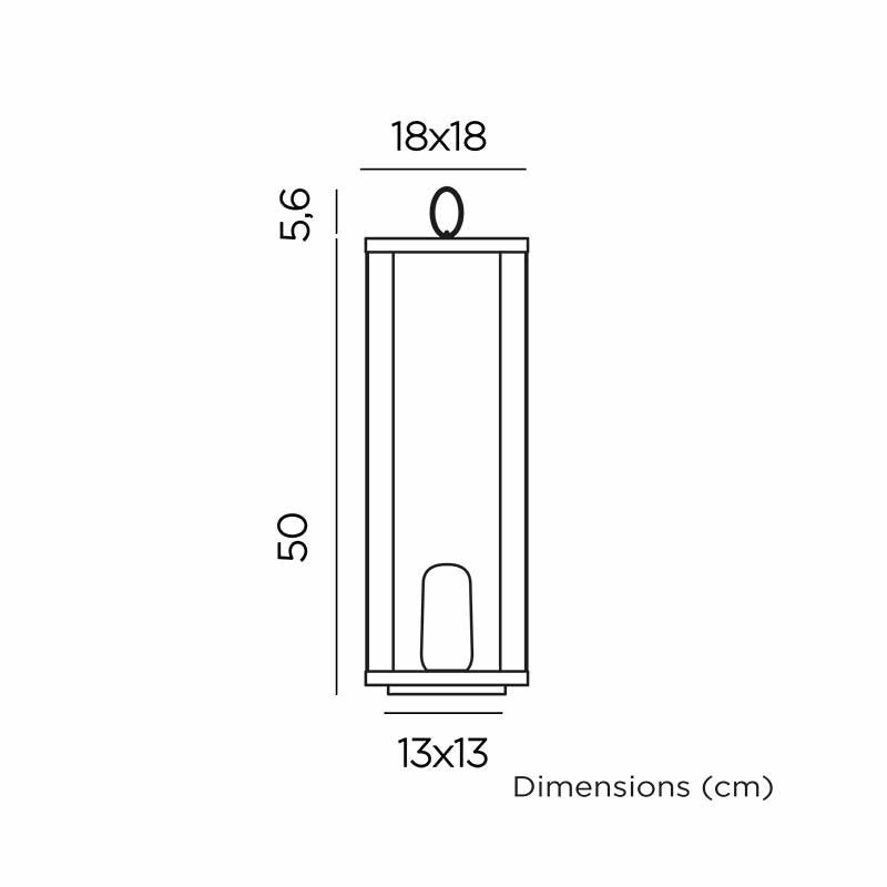 Lampă Decorativă Siroco 18x18x50 cm, Metal - New Garden [6]