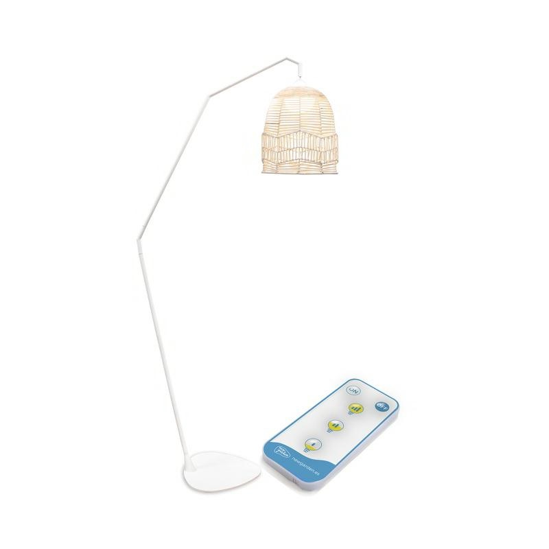 Produse - Lampă de Podea Santorini Battery 35x76x163 cm, Metal Alb Lacquered, Protecție IP54 - New Garden