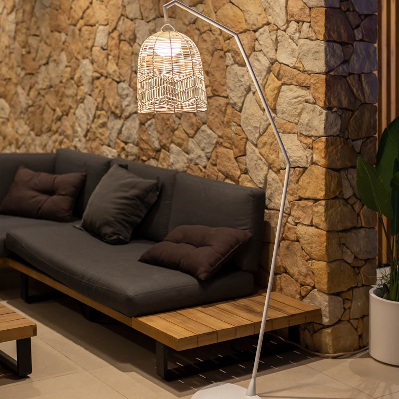 Lampă de Podea Santorini Battery 35x76x163 cm, Metal Alb Lacquered, Protecție IP54 - New Garden [3]