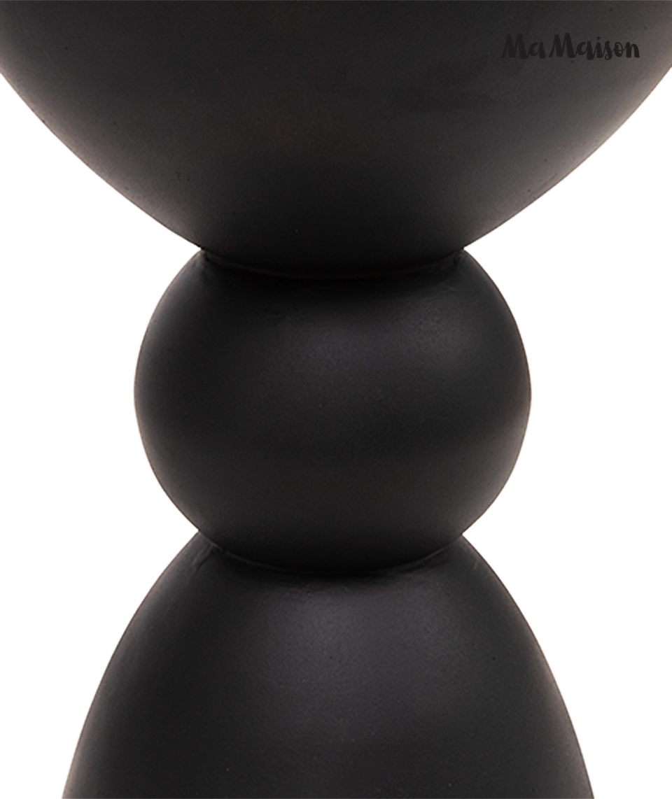 Măsuță Tadao 35x35x51 cm, MDF Neted Negru - MaMaison [2]