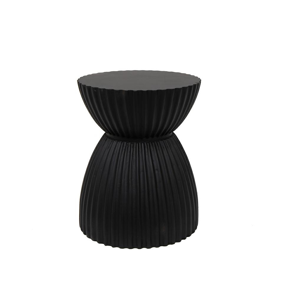 Produse - Masă Auxiliară Turno 36x36x45,5 cm, MDF Negru - MaMaison