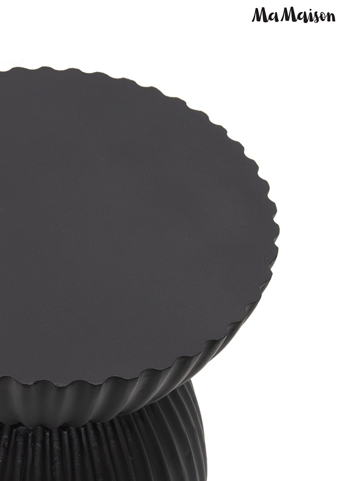 Masă Auxiliară Turno 36x36x45,5 cm, MDF Negru - MaMaison [2]