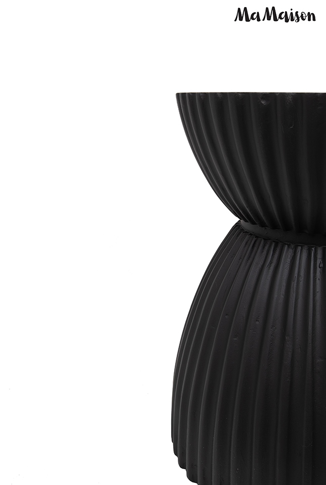 Masă Auxiliară Turno 36x36x45,5 cm, MDF Negru - MaMaison [3]