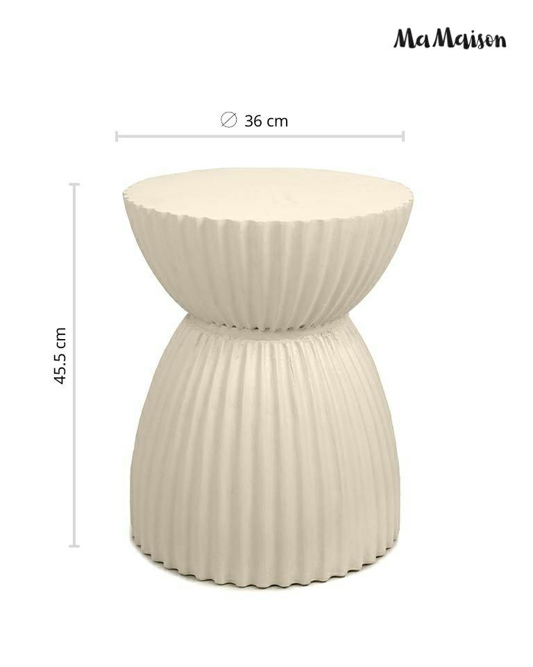 Masă Auxiliară Turno 36x36x45,5 cm, MDF Bej - MaMaison [6]