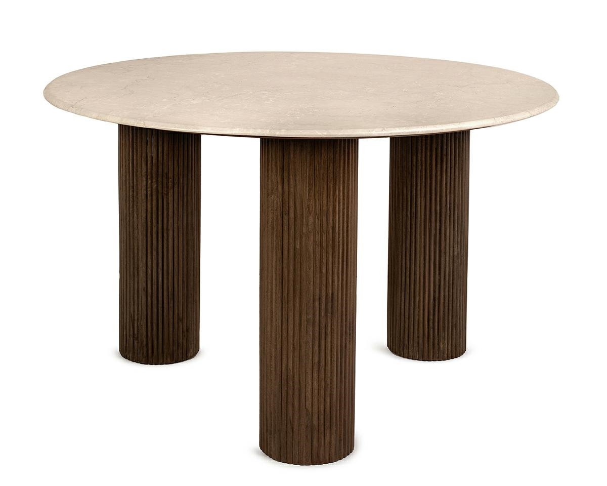 Produse - Masă de Dining Ragno 120x120x77 cm, Maro - MaMaison