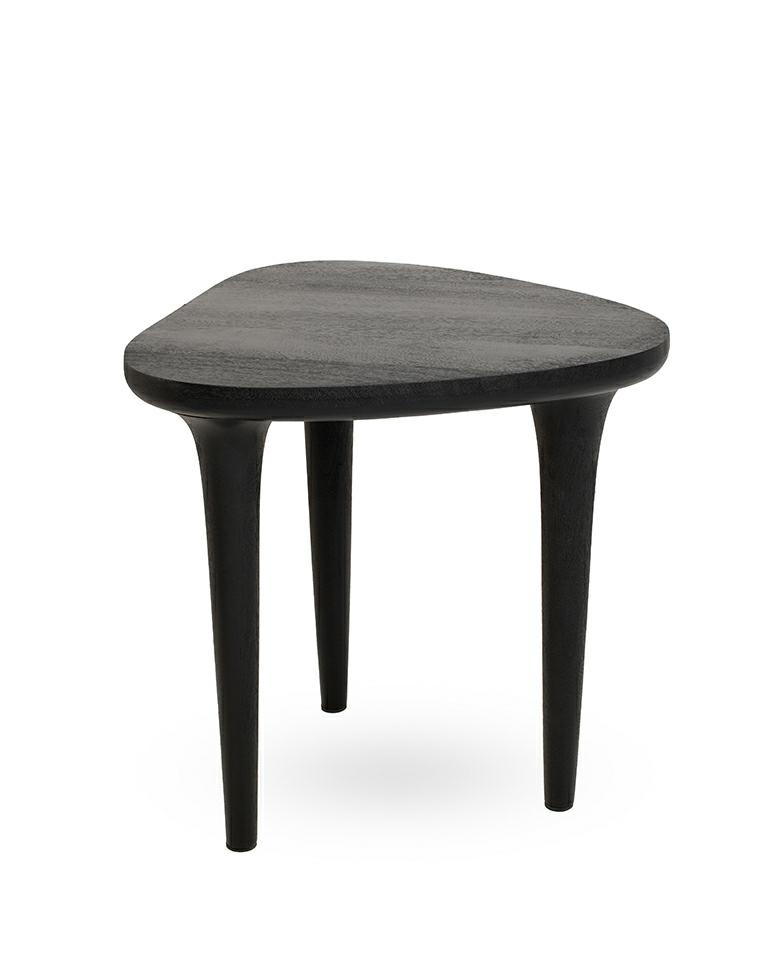 Produse - Măsuță Laminar 49x48x52 cm, Lemn de Mango Negru - MaMaison
