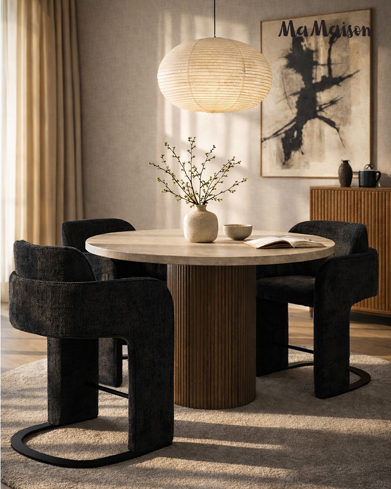 Scaun Bora 63x61x84 cm, Negru - MaMaison [8]