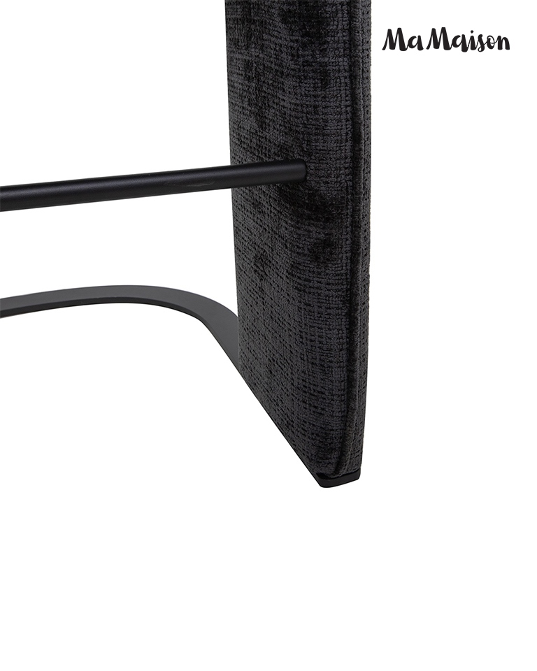 Scaun de Bar Bora 55x55x106 cm, Negru - MaMaison [4]