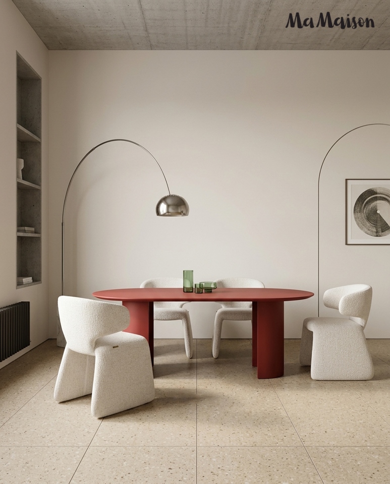 Scaun Edra 53x55x78 cm, Bej Deschis - MaMaison [10]