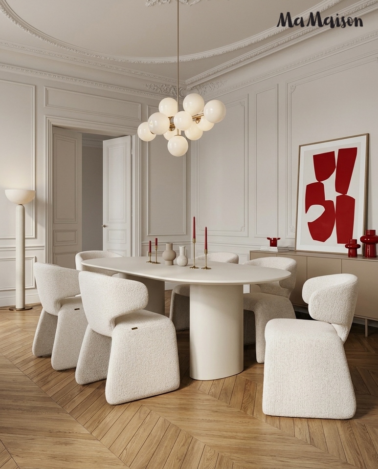 Scaun Edra 53x55x78 cm, Bej Deschis - MaMaison [11]