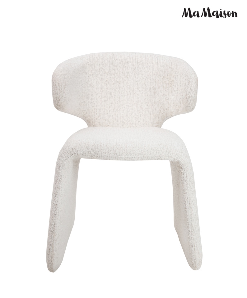 Scaun Edra 53x55x78 cm, Bej Deschis - MaMaison [2]