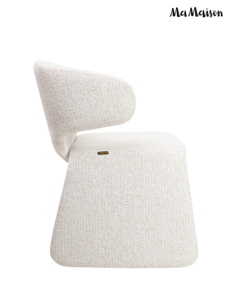 Scaun Edra 53x55x78 cm, Bej Deschis - MaMaison [3]