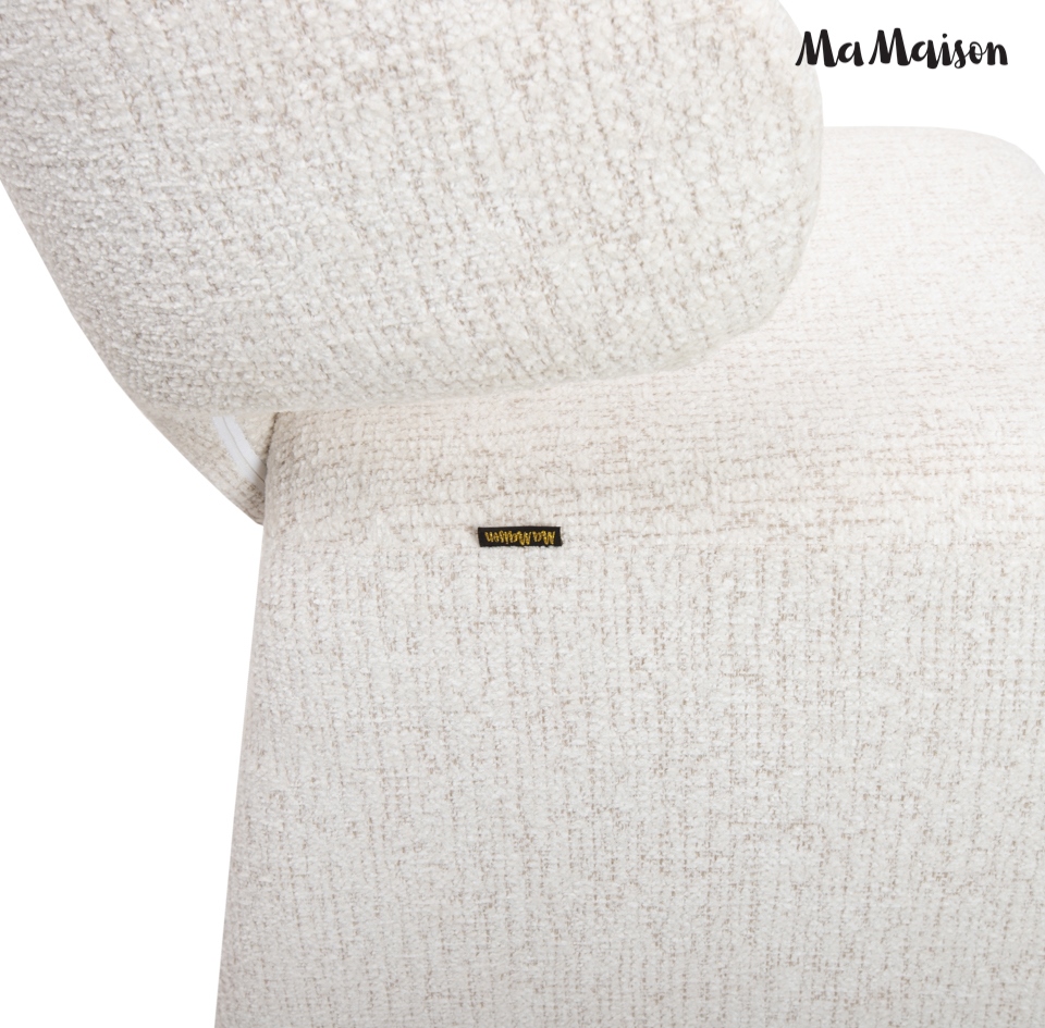 Scaun Edra 53x55x78 cm, Bej Deschis - MaMaison [6]