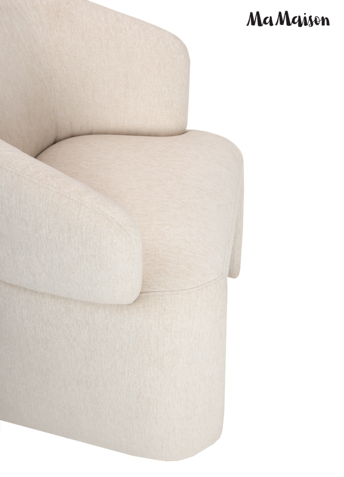 Scaun Tomi 60x60x81 cm, Bej - MaMaison [6]