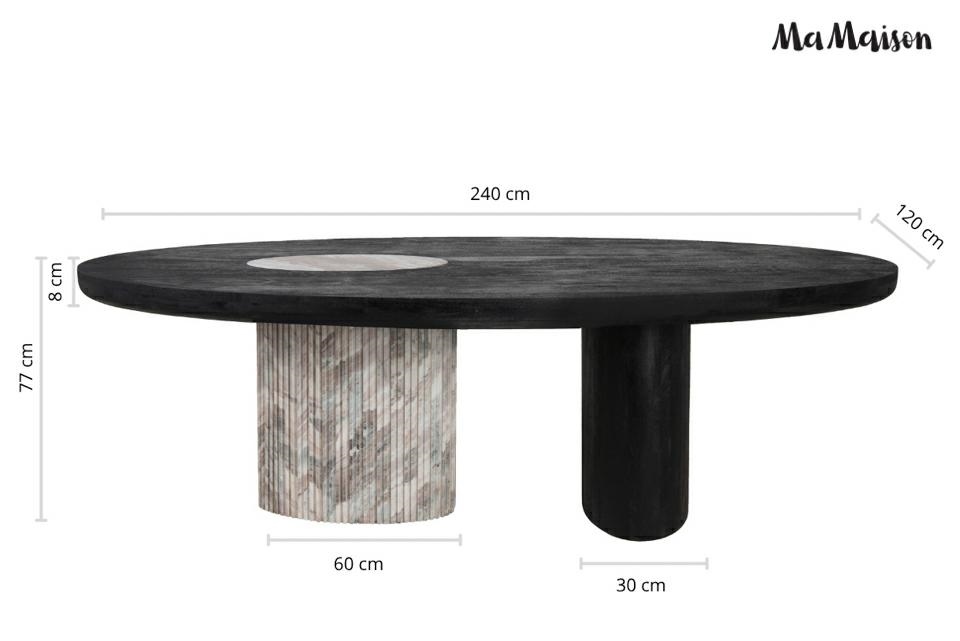 Masă de Dining Atlante 240x120x77 cm - MaMaison [11]