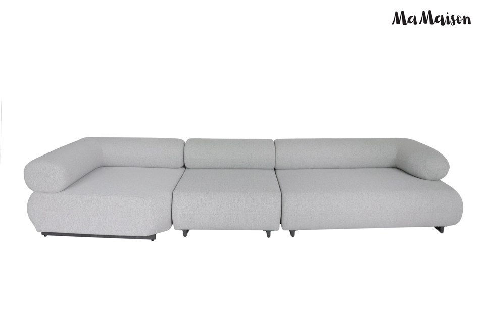 Canapea de Grădină Alexander 244x178x67 cm, Gri - MaMaison [2]