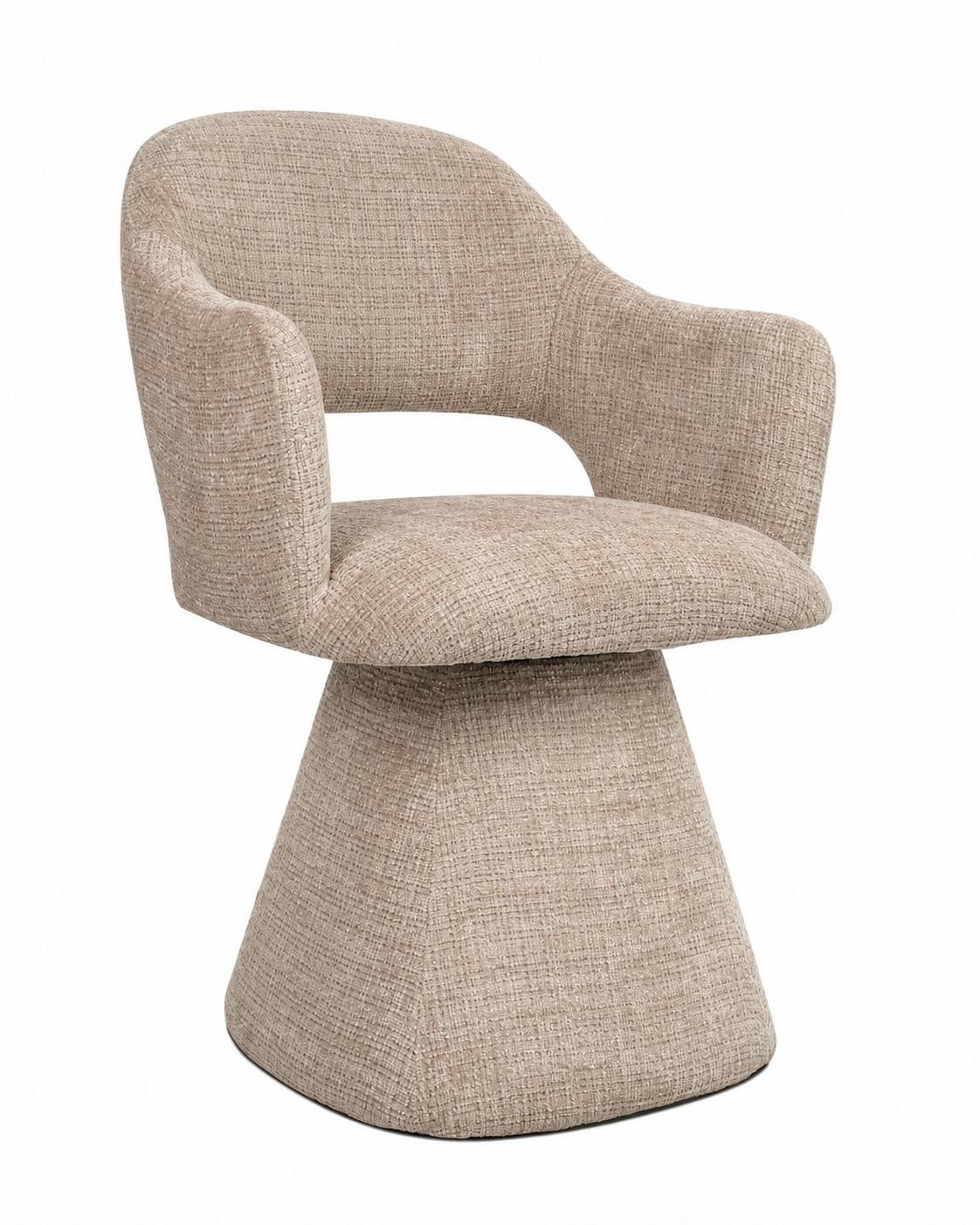 Produse - Scaun Verona 61x58x88 cm, Țesătură Șenilă Davis Cremona 14 Bej/Taupe - MaMaison