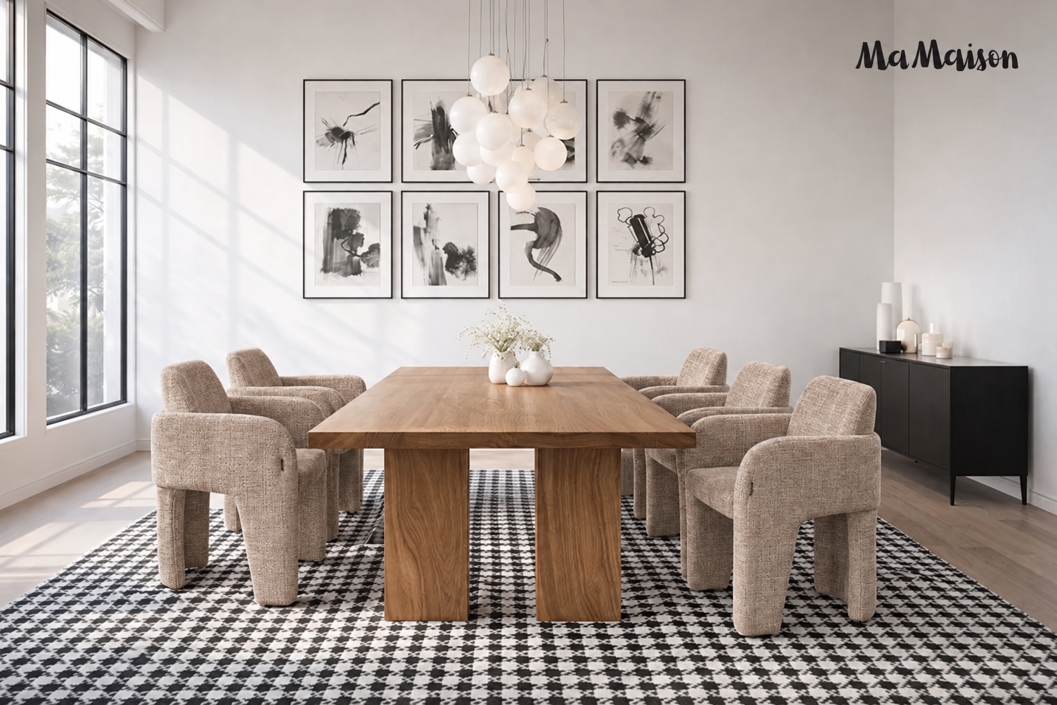 Scaun Lauren 63x60x85 cm, Țesătură - MaMaison [7]
