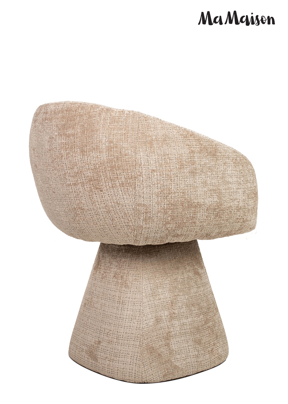 Scaun Pedra 65x62x80 cm, Țesătură Davis Cremona 14 Bej - MaMaison [2]