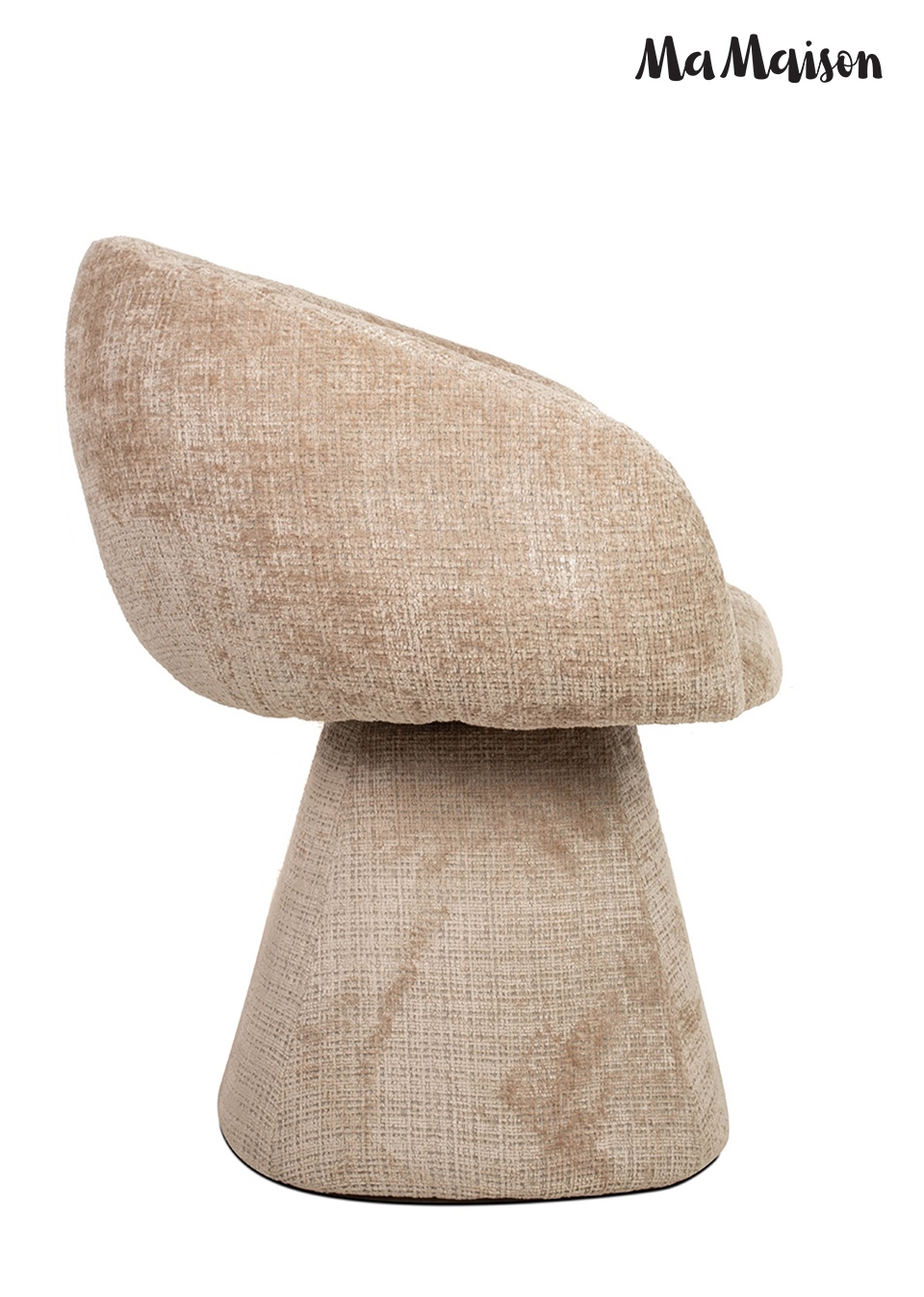 Scaun Pedra 65x62x80 cm, Țesătură Davis Cremona 14 Bej - MaMaison [3]