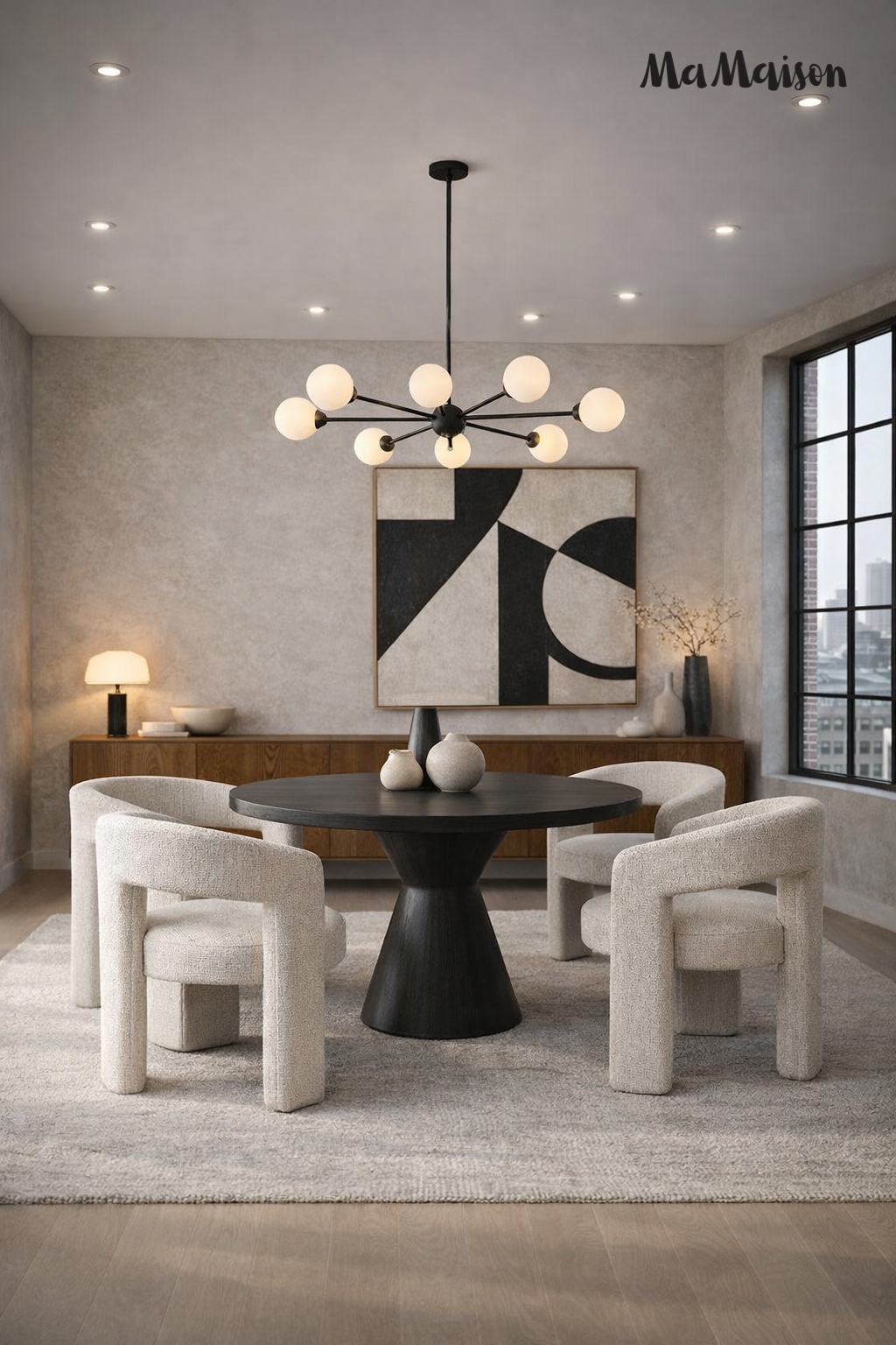 Scaun Logan 61x54x76 cm, Davis Cremona 1 Alb - MaMaison [11]