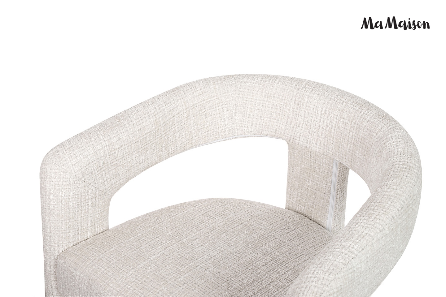 Scaun Logan 61x54x76 cm, Davis Cremona 1 Alb - MaMaison [7]