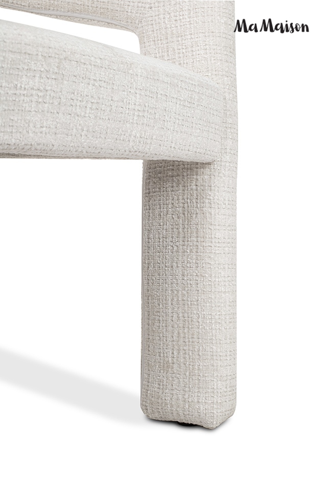 Scaun Logan 61x54x76 cm, Davis Cremona 1 Alb - MaMaison [8]