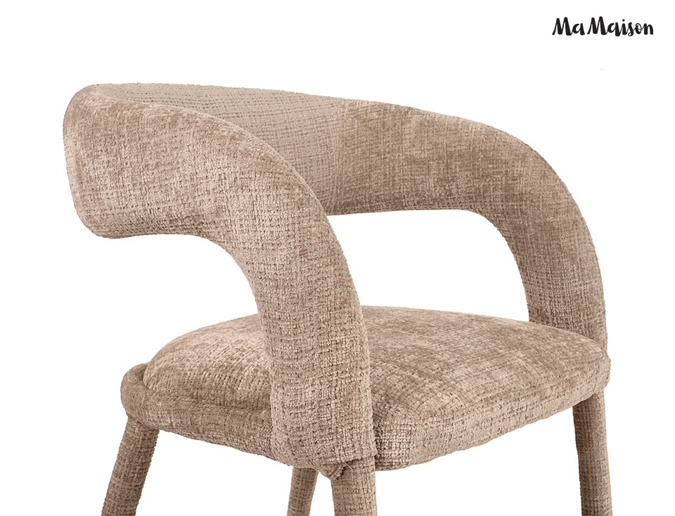 Scaun Iris 59x63x77 cm, Bej - MaMaison [5]